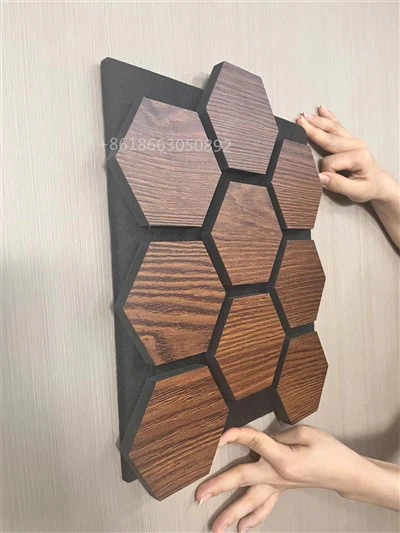 Wpc sekskantet akustisk panel